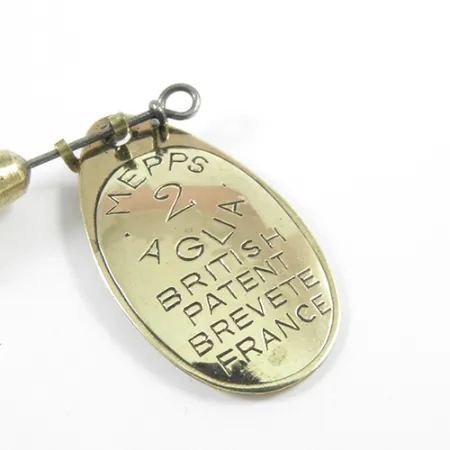 Mepps Aglia 2 Spinnare, Mässing, 4,5g, Vintage-märkning, #3029