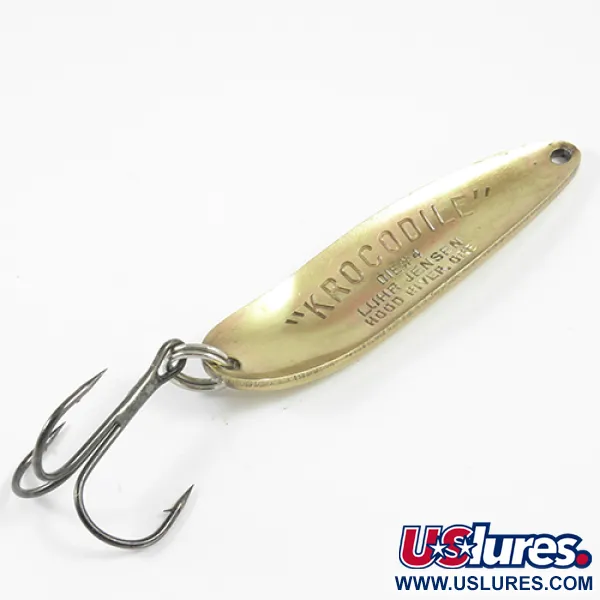 Luhr Jensen Krocodile Die #4 Skeddrag, Mässing, 21g, Vintage, #3072