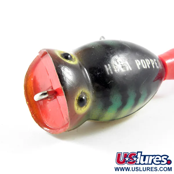 Fred Arbogast Hula Popper Ytbete, Fire Tiger, 8g, #3078