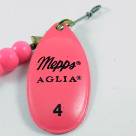 Mepps Aglia Hot Pink 4 Dressed (bucktail) Spinner, Rosa, 10g, #3099