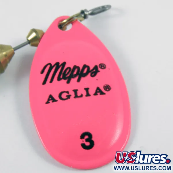 Mepps Aglia Hot Pink 3 Spinnare, Fluorescerande rosa, 7g, #3106
