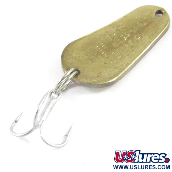 Boyle's Sunbeam Delux Wobbler Skeddrag, Röd/Vit/Mässing, 9.5g, #3122