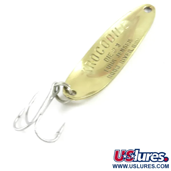 Luhr Jensen Krocodile Die #3 Skeddrag, Hamrad mässing, 10g, #3125