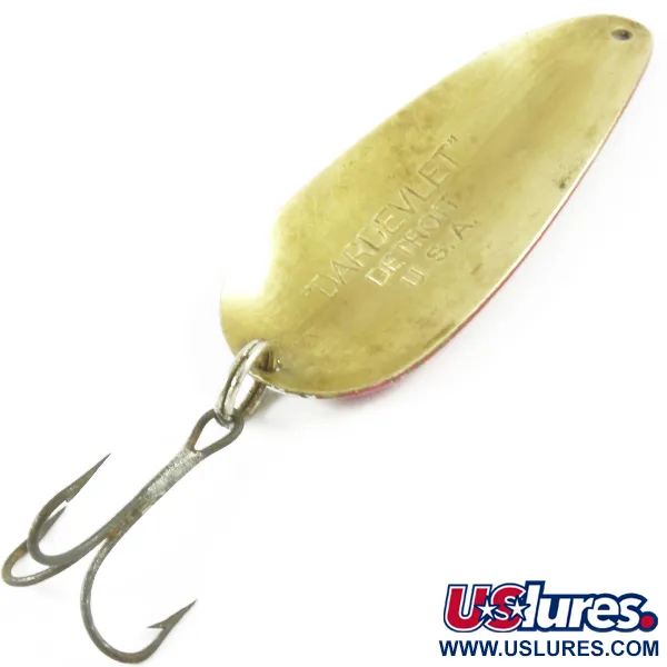 Eppinger Dardevle Dardevlet, 21g Röd/Vit/Mässing, Skeddrag #3133