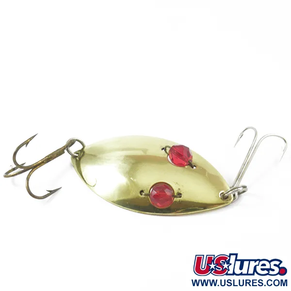 Hofschneider Red Eye Wiggler Skeddrag, Mässing/Röd, 25g, Glas, #3158