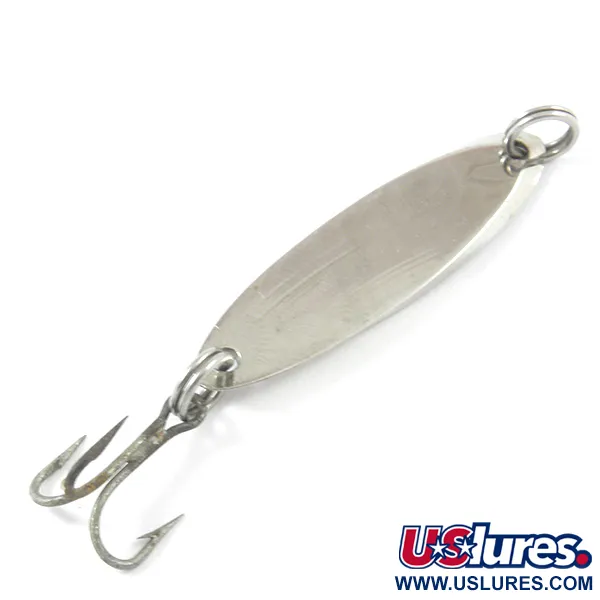 Old Pal Woodstream Auto-cast Skeddrag, Nickel / Blå, 4g, Vintage, #3186