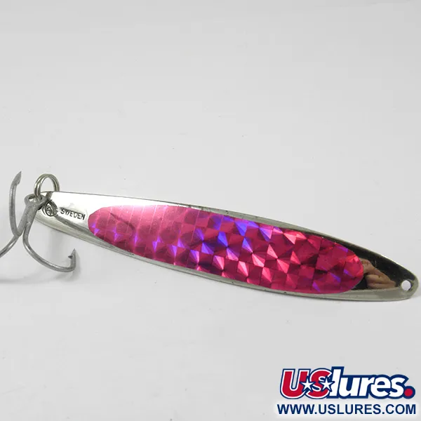 Bay de Noc Swedish Pimple Vertikalpirk, Nickel/Lila, 28g, #3202