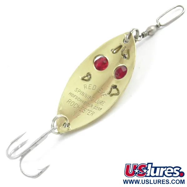 Hofschneider Red Eye junior Skeddrag, Gold / Red Eyes, 11g, #3216