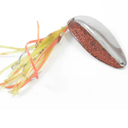 TODDCO Main liner Squid Skeddrag, Rött glitter / Nickel, 14g, #3221