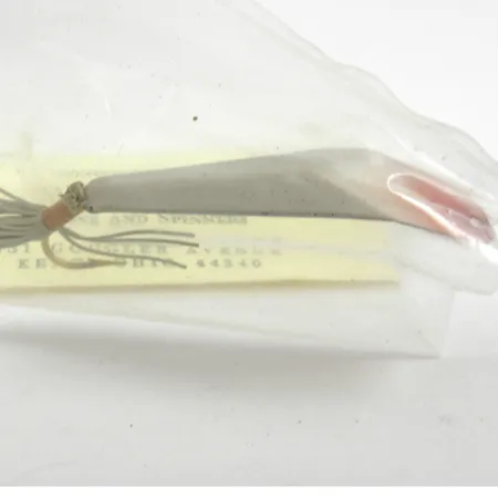 Weedless Barney Spoons Skeddrag, Vit / Röd, 7g, vasskyddat, #3227