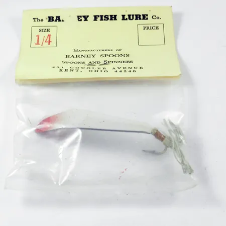 Weedless Barney Spoons Skeddrag, Röd/Vit, 7g, Vasskyddat, #3231