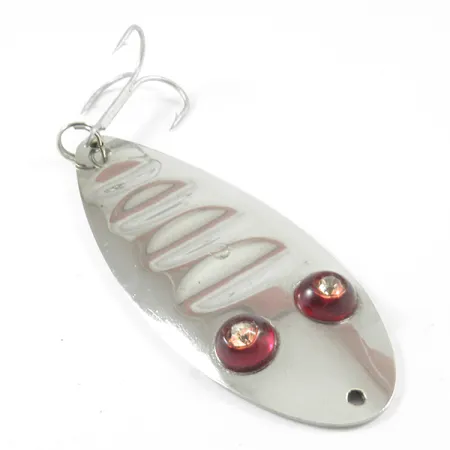 Paul Bunyan Ruby Spoon Skeddrag, Nickel / Red Eyes, 25g, Glasögon, #3232