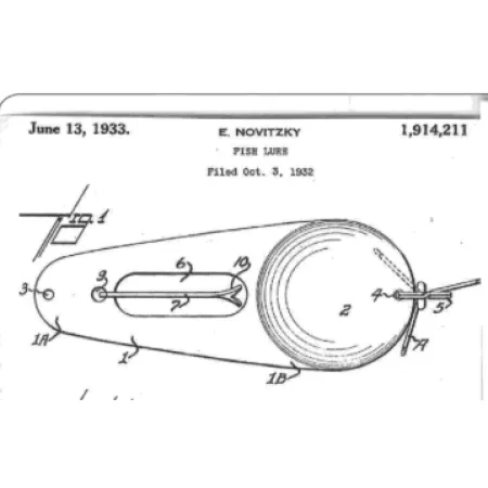 James Aitken Muskielure Skeddrag, Röd/Vit/Nickel, 53g, Haver, #3235