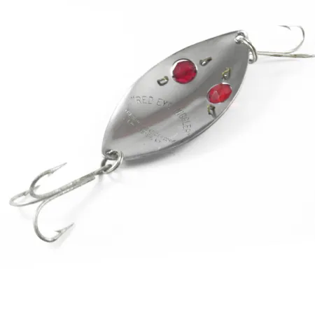 Hofschneider Red Eye Wiggler Skeddrag, Stål/Röd, 25g, Pärlor, #3249