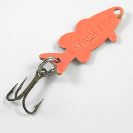 Flash Fish UV Skeddrag, Nickel/UV Orange, 3.4g, UV-reaktiv, #3254