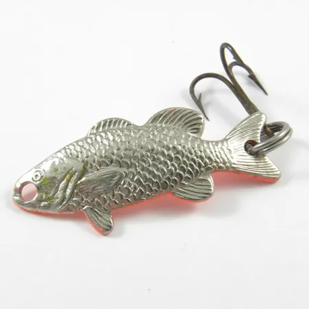 Flash Fish UV Skeddrag, Nickel/UV Orange, 3.4g, UV-reaktiv, #3254