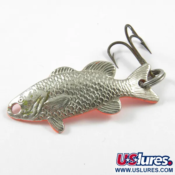 Flash Fish UV Skeddrag, Nickel/UV Orange, 3.4g, UV-reaktiv, #3254