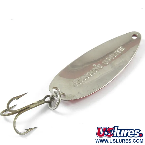 Johnson Sprite Skeddrag, Röd/Vit/Nickel, 10g, Original USA, #3262