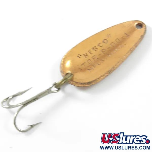 Nebco Tor-P-Do 1 Skeddrag, Hamrad Koppar, 7g, Vintage USA, #3296