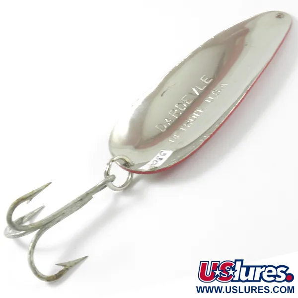 Eppinger Dardevle Skeddrag, Röd/Vit/Nickel, 28g, Ränder, #3307