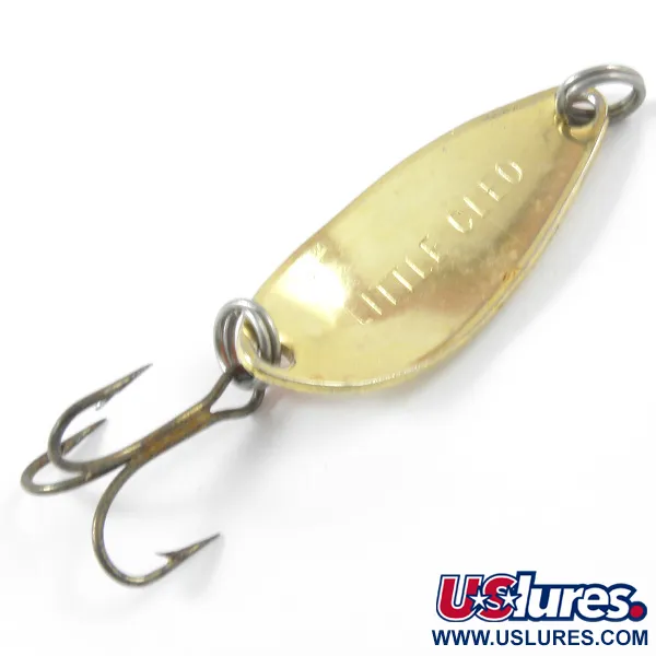 Seneca Little Cleo Skeddrag, Guld / Orange, 4g, Vintage USA, #3328