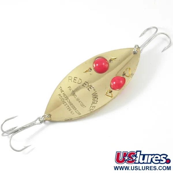 Hofschneider Red Eye Wiggler 3359 Skeddrag, Guld/Röda ögon, 25g, #3359