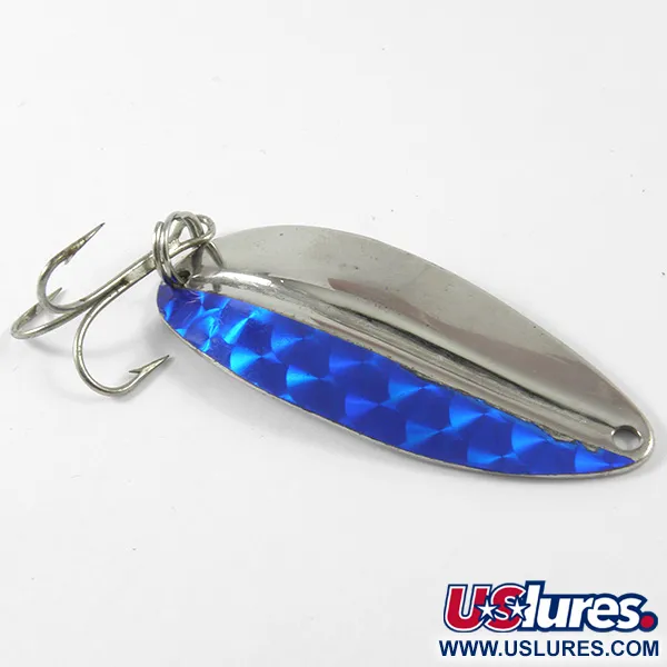 TODDCO Main liner Skeddrag, Nickel / Blå, 12,5g, Vintage, #3395