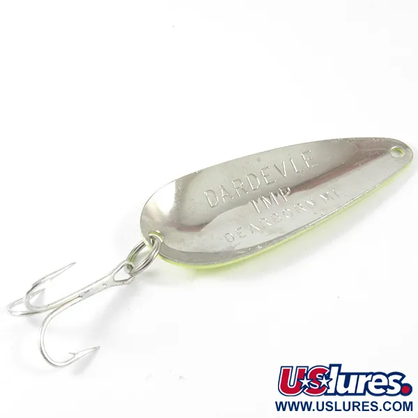 Eppinger Dardevle Imp 3407 Skeddrag, Gul/Grön/Nickel, 11g, #3407