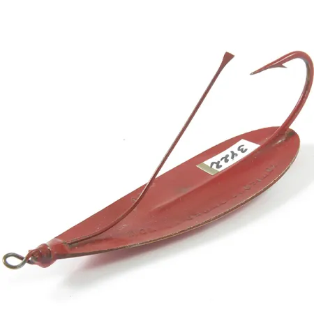 Weedless Johnson Silver Minnow Skeddrag, Röd/Vit, 14g, Vasskydd, #3422