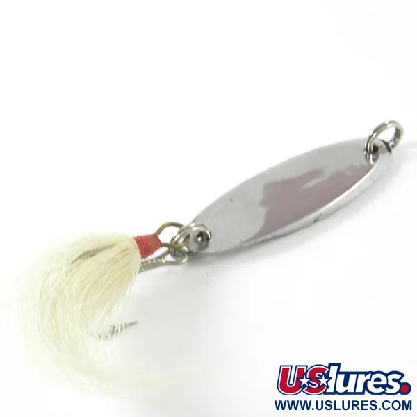 Weber MrChamp Skeddrag, Nickel, 8g, fjäderklädd trekrok, #3430