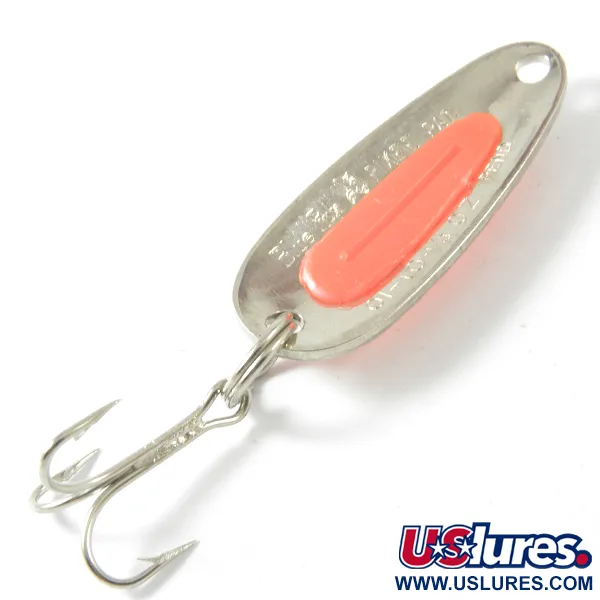 Blue Fox Pixee Skeddrag, Nickel / Orange, 4,5g, Laxromsinsats, #3442