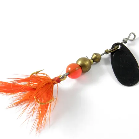 Mepps Black Fury 0 Dressed Spinnare, Svart/Röd, 2.4g, Fjäder, #3452