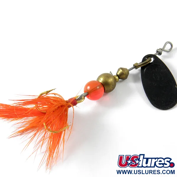 Mepps Black Fury 0 Dressed Spinnare, Svart/Röd, 2.4g, Fjäder, #3452