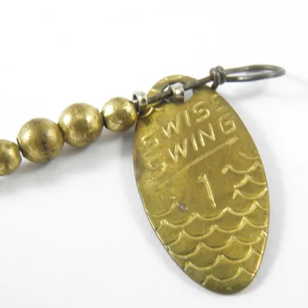 Renosky Lures Swiss Swing Spinnare, Mässing, 1,6g, Fjällmönster, #3463