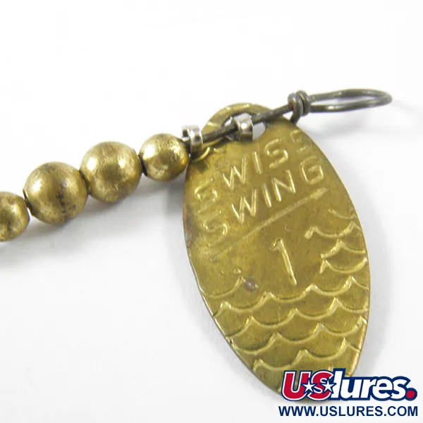 Renosky Lures Swiss Swing Spinnare, Mässing, 1,6g, Fjällmönster, #3463