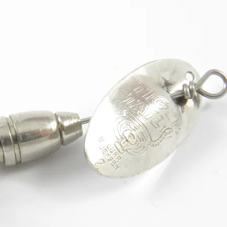 Luhr Jensen Tiger Tail Spinnare, Nickel / Röd, 3,6g, Fjäderstjärt, #3464