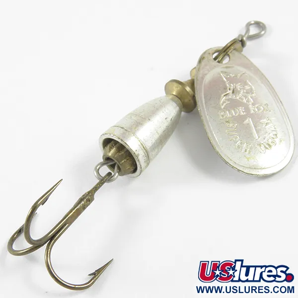 Blue Fox Super Vibrax 1 Spinnare, Silver, 4g, Klockform, #3468