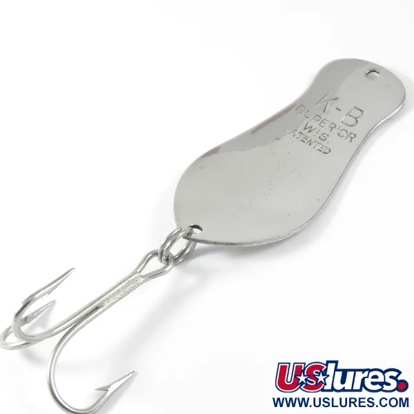 K-B Bait K-B Spoon 2 Skeddrag, Nickel, 14g, Vintage USA, #3509