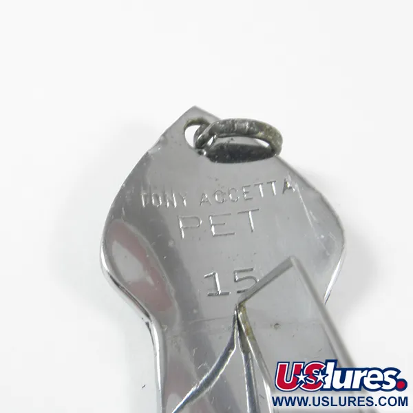 Tony Accetta Pet Spoon 15 Skeddrag, Nickel, 14g, Vasskyddad, #3511