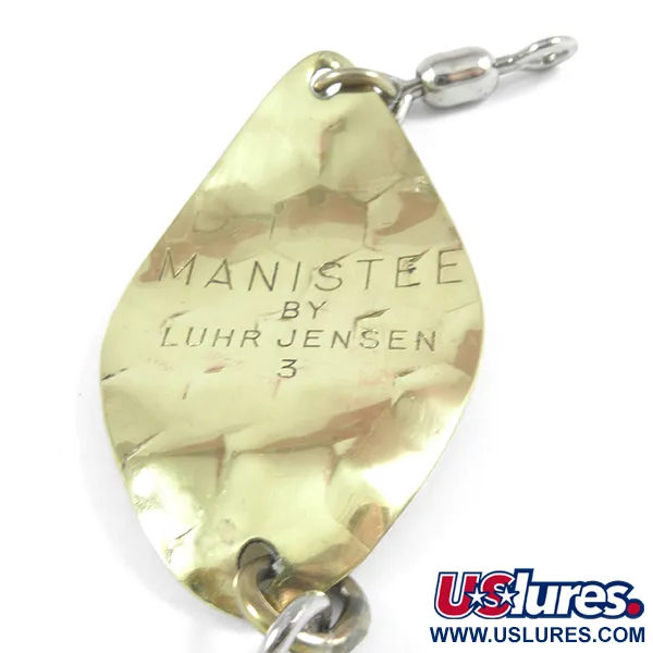 Luhr Jensen Manistee 3 Skeddrag, Guld, 9g, Hamrad, #3522