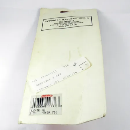 Eppinger Dardevle Huskie Junior Skeddrag, Röd/Vit/Nickel, 58g, #3539