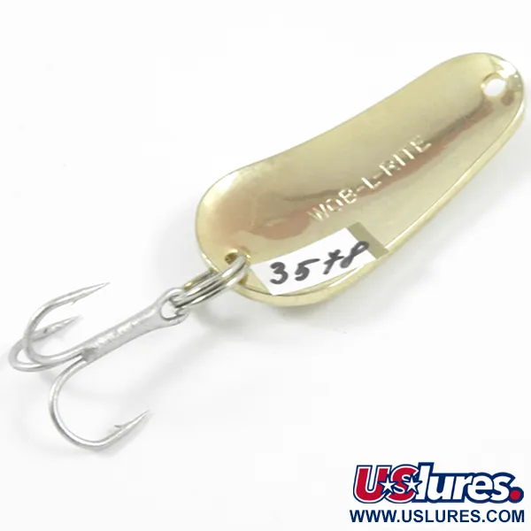 Acme Wob-L-Rite Skeddrag, Hamrat guld, 7g, Vintage, #3578