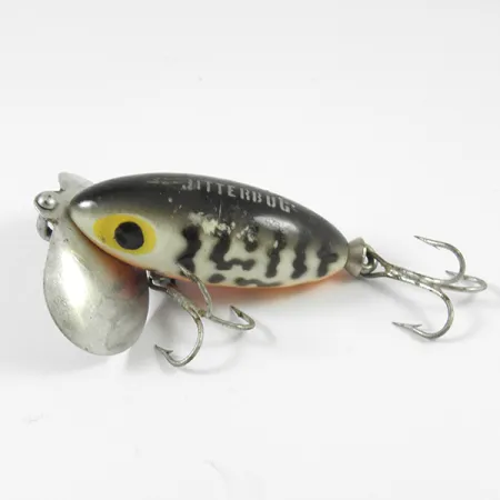 Fred Arbogast Jitterbug Ytbete, Tiger, 7g, Metallsked, #3589