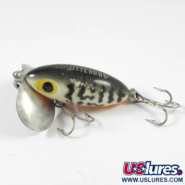 Fred Arbogast Jitterbug Ytbete, Tiger, 7g, Metallsked, #3589