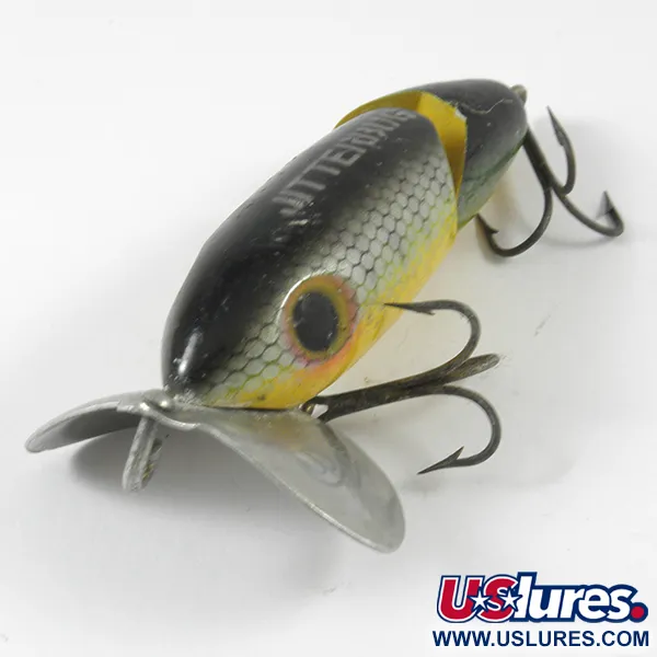 Fred Arbogast Jitterbug Jointed Ytbete, Abborre, 10g, Ledat, #3590