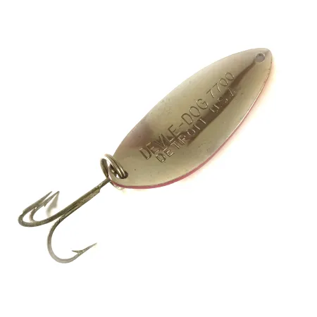 Eppinger Dardevle Devle Dog 7700 Skeddrag, Röd/Vit, 14g, #3608