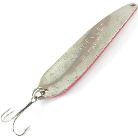 Eppinger Dardevle Seadevlet, Röd / Vit / Nickel, 40g, Skeddrag #3675