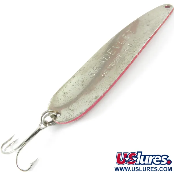 Eppinger Dardevle Seadevlet, Röd / Vit / Nickel, 40g, Skeddrag #3675