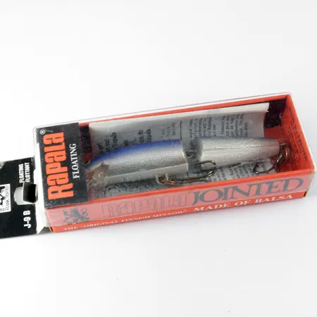 Rapala Jointed J-9B Wobbler, Light Blue, 6g, Balsaträ, #3699