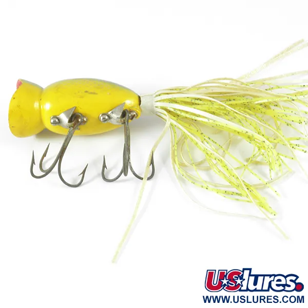 Fred Arbogast Hula Popper, Tiger, 14g, Gummikjol, #3721